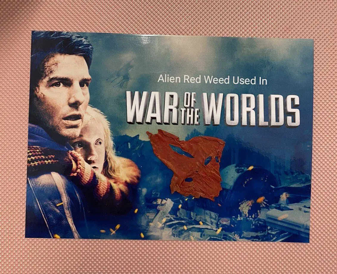 War of the Worlds Piece of Alien Red We ed Film Prop Coa Tom Cruise sci-fi