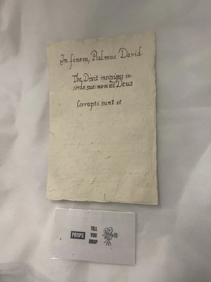 Becoming Elizabeth Book Writing Page Stage 2 Used Movie Prop Film TV COA Rare