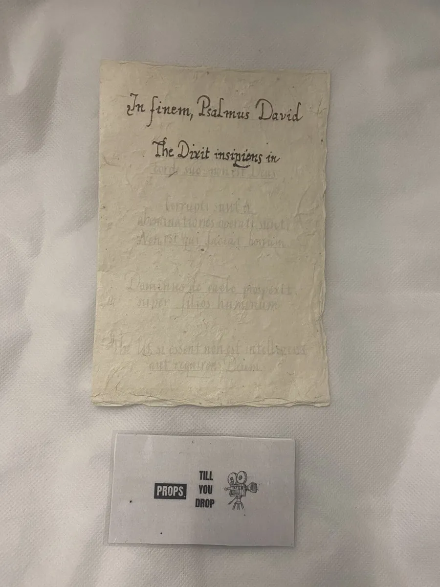 Becoming Elizabeth Book Writing Page Stage 1 Used Movie Prop Film TV COA Rare