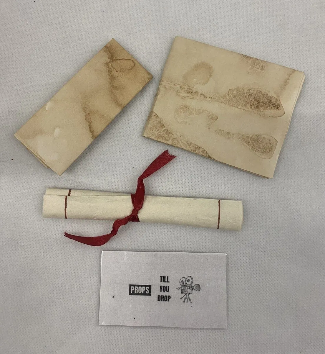 Anne Boleyn Scroll And Letters Screen Used Movie Prop Film TV COA Rare History