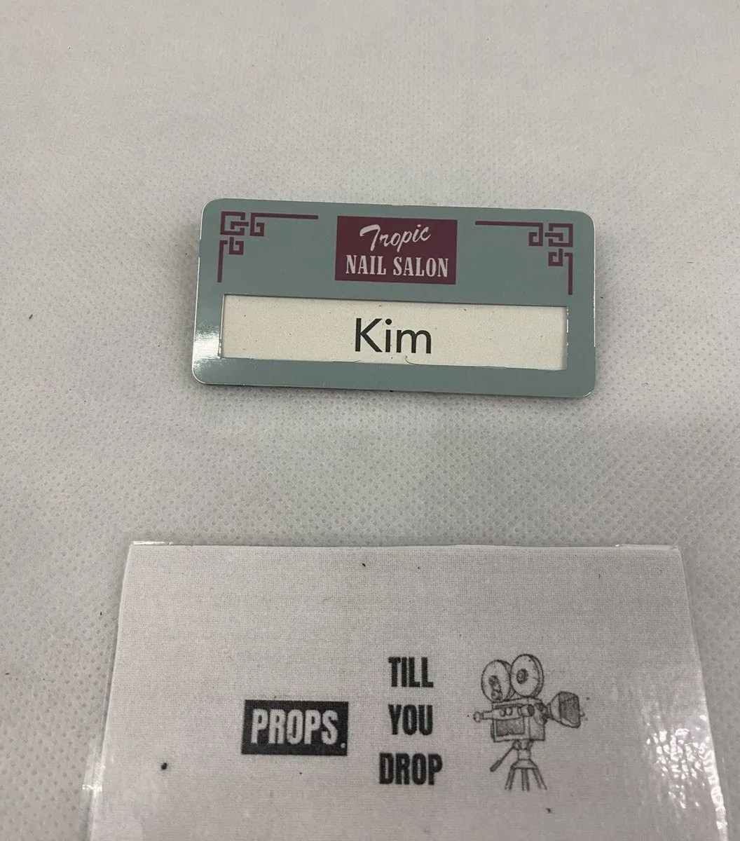Top Boy Shop Kim Name Badge Screen Used Movie Prop Film TV COA Rare Netflix