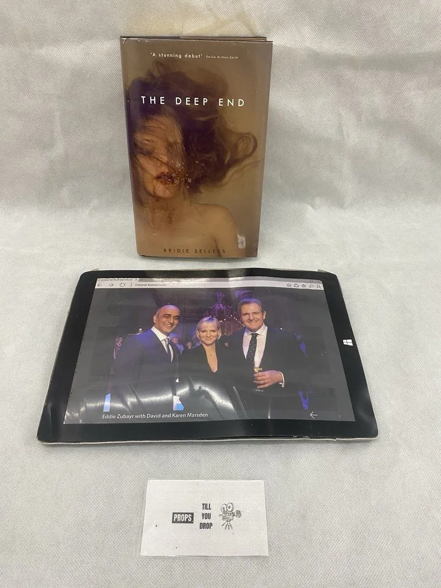 Cold Feet Prop Tablet And Book Screen Used Movie Prop Film TV COA Rare Series