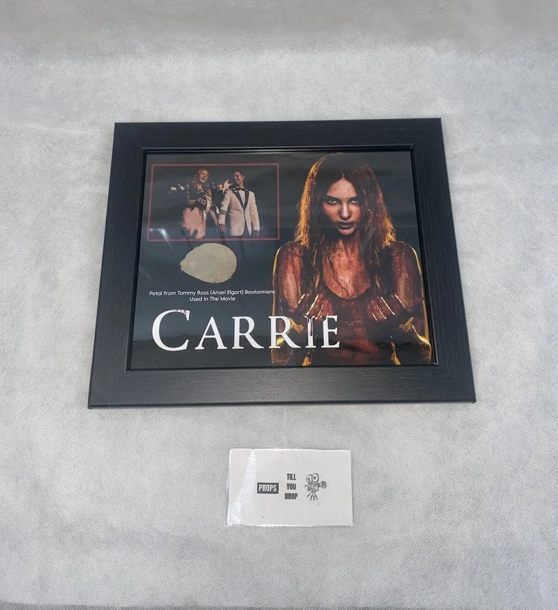 Carrie Screen Used Movie Prop Film TV COA Rare Worn Horror Ansel Elgort Petal