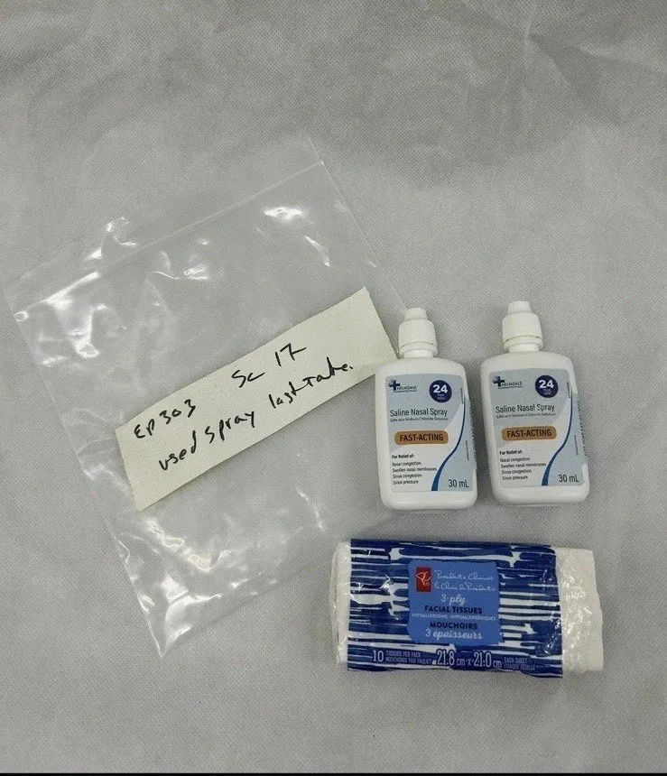 Designated Survivor Lauren Holly Tissues And Nasal Spray Tv Series Prop Used Coa