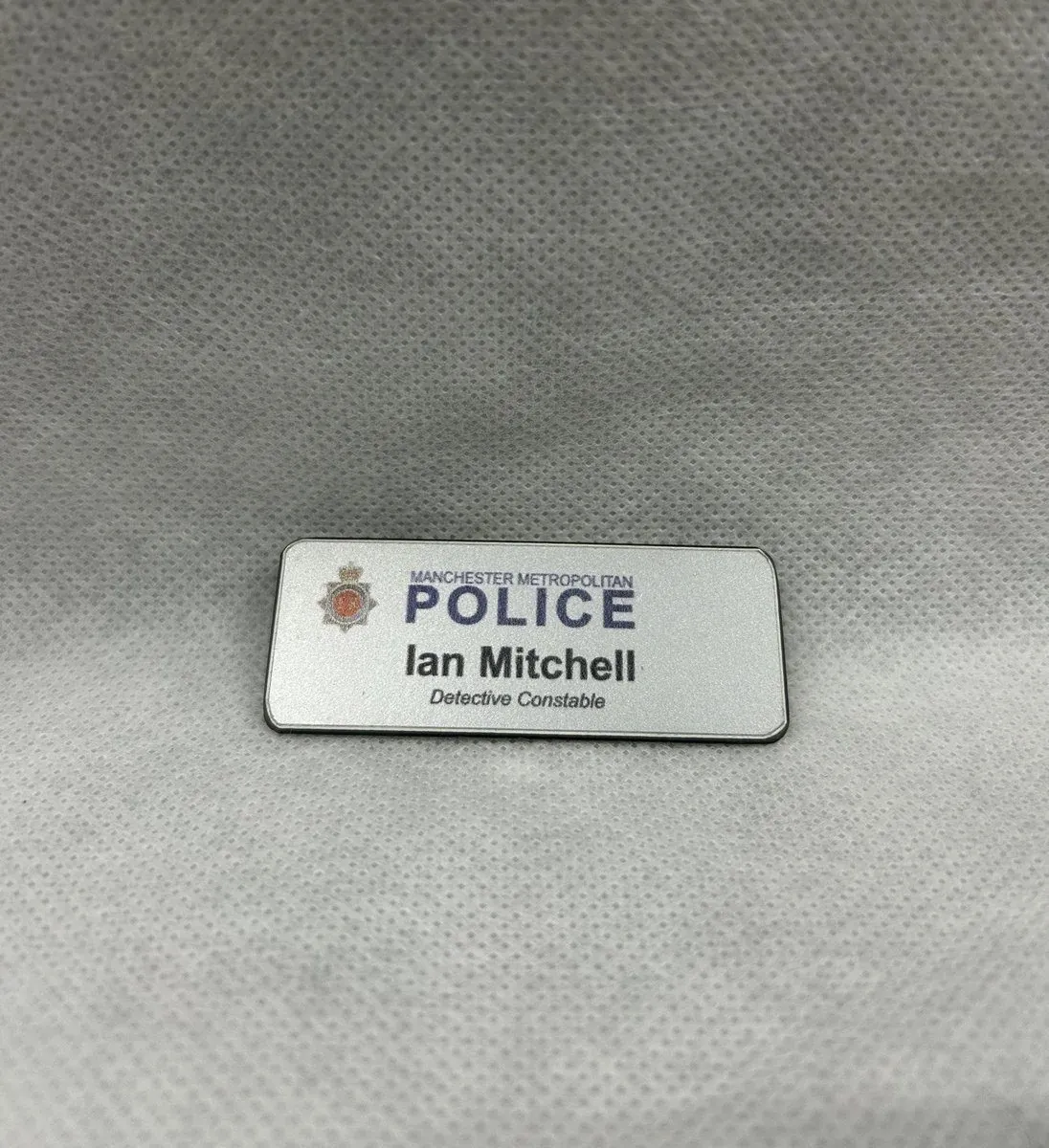 Scott and Bailey Ian Mitchell Badge Screen Used Movie Prop Film TV COA Rare worn