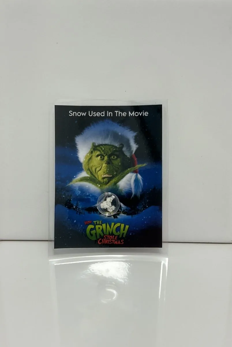 The Grinch Whoville Snow Screen Used Movie Prop Film TV COA Rare Jim Carrey
