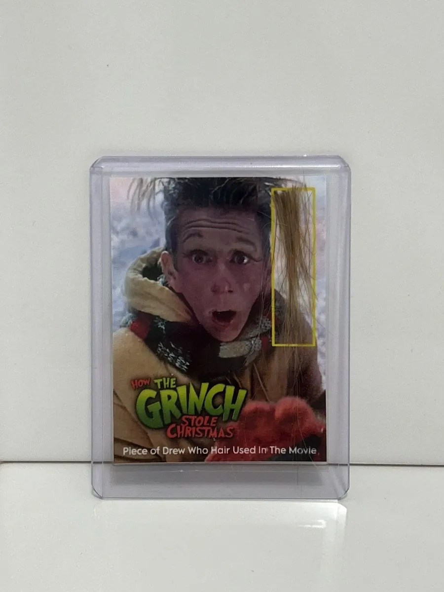 The Grinch Who Hair Whoville Screen Used Movie Prop Film TV COA Rare Jim Carrey