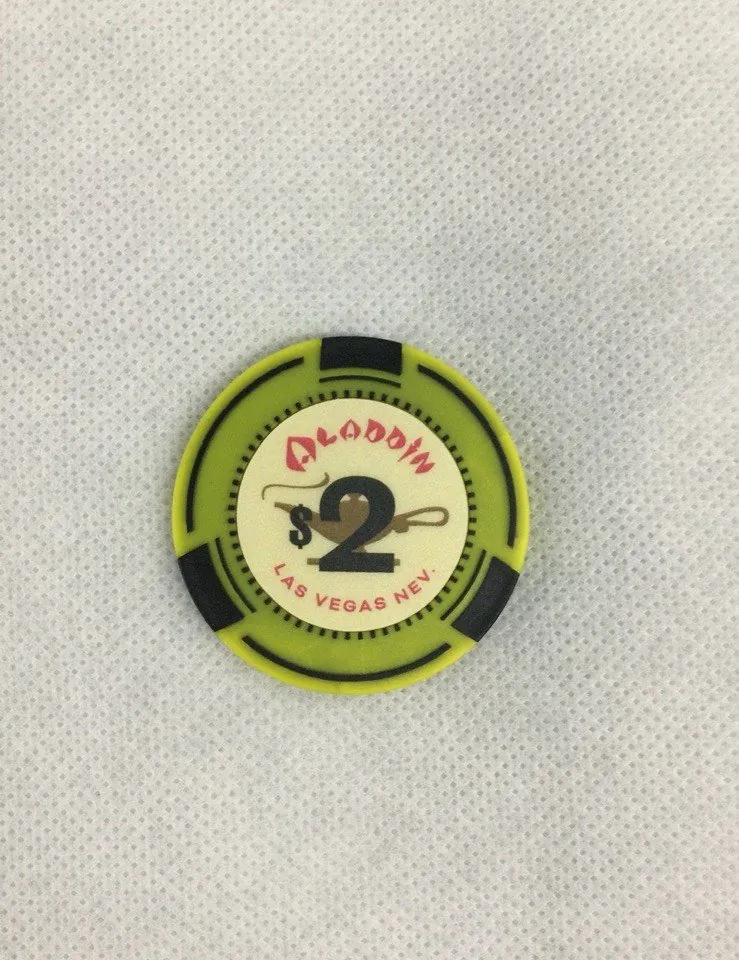 Elvis Movie Film Production Aladdin Casino Vegas $2 Prop Chip Tom Hanks COA