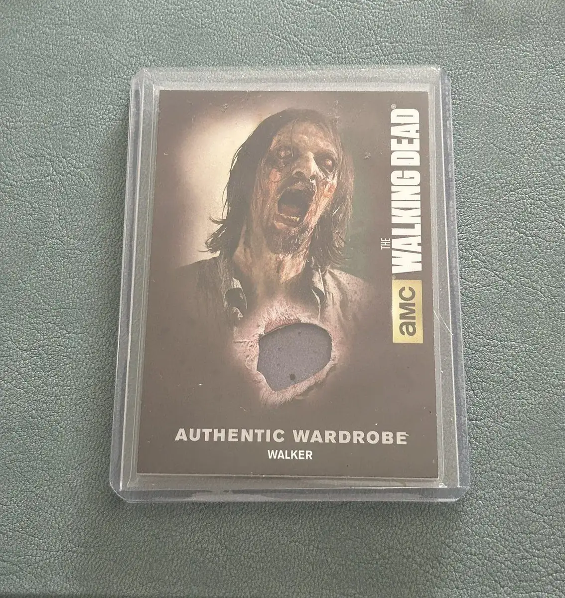 The Walking Dead Walker Wardrobe Display Prop AMC Trading Card S4 Authentic Used