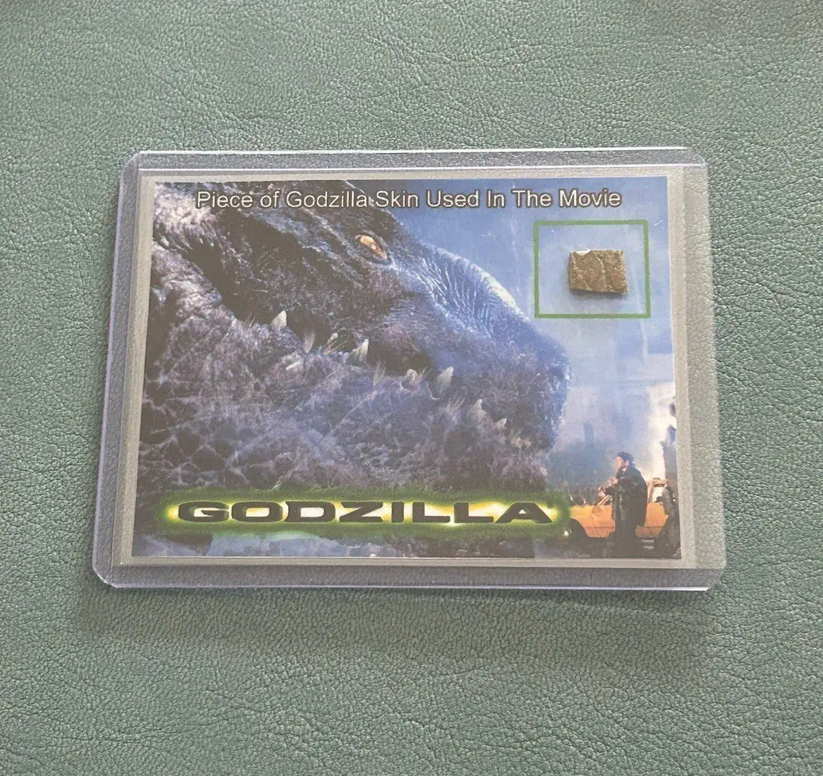 Godzilla Skin Film Prop COA Display Used 1998 Costume Movie Memorbillia Sci Fi