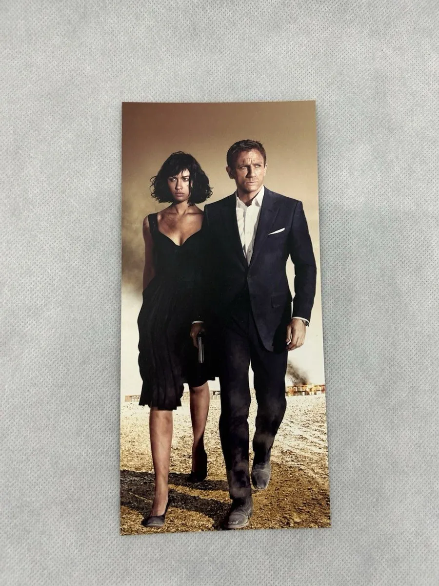 James bond Quantum Of Solace Film Prop Coa Used Cast Crew Screening Ticket