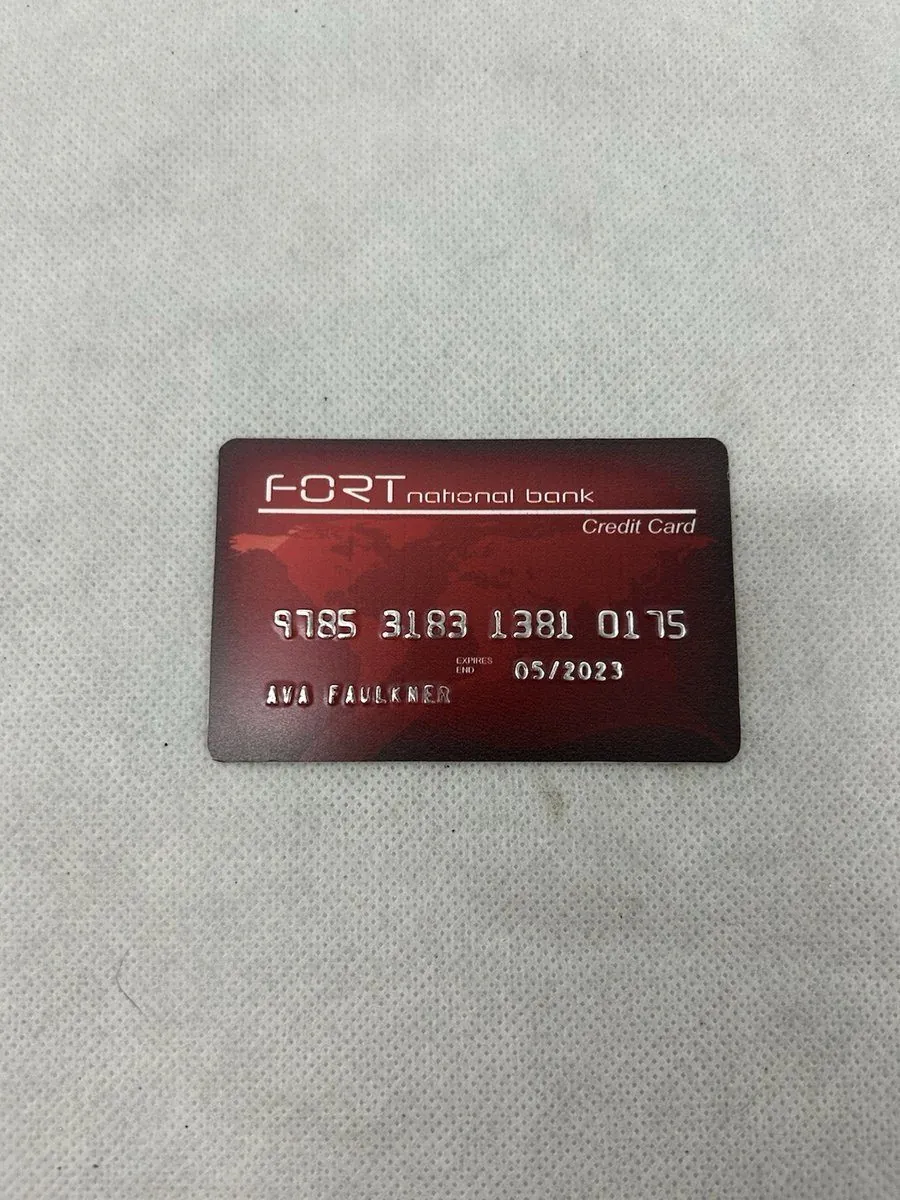 Ava (2020) Film Prop movie Credit Card COA