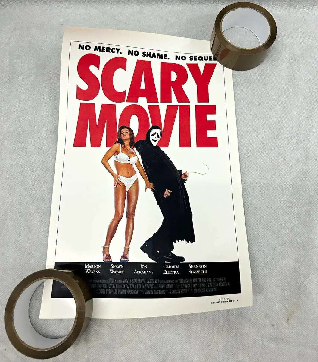 Scary Movie original Concept design poster film movie prop horror coa 2000 rare