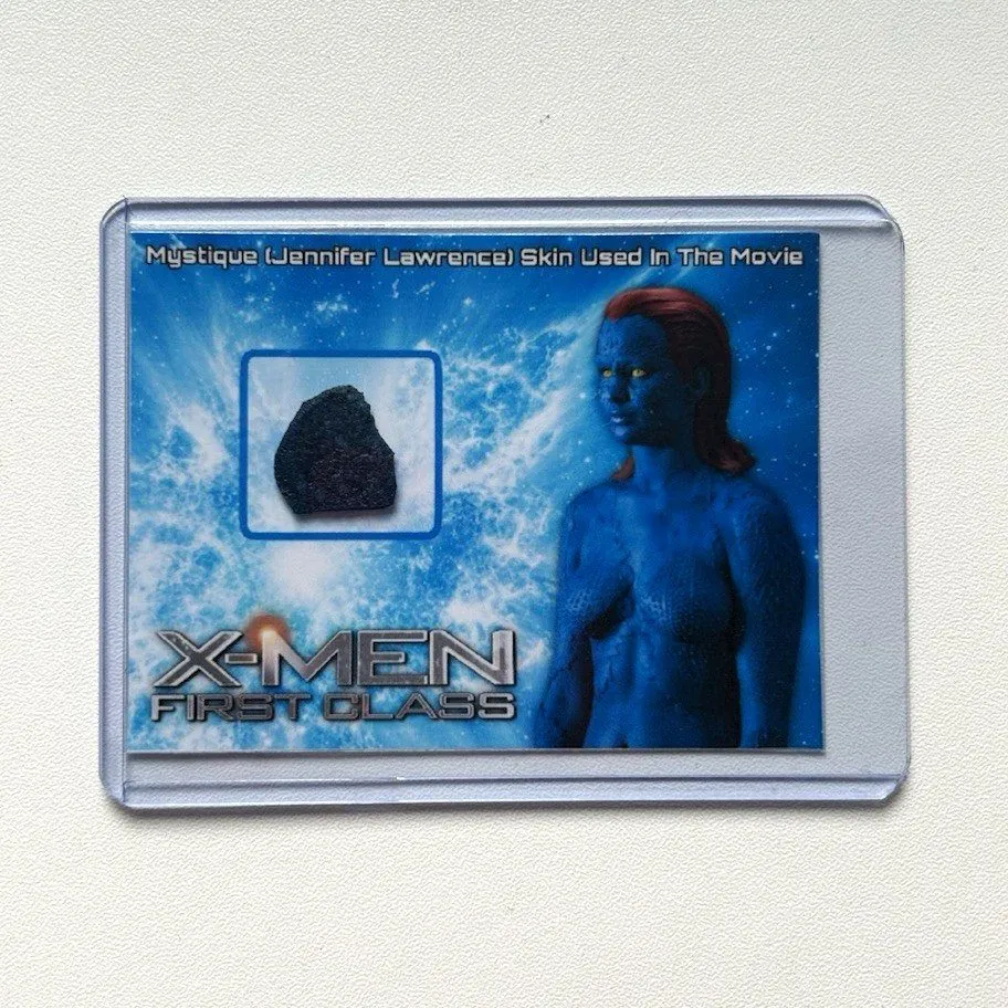 X-Men: First Class Mystique Jennifer Lawrence Skin Piece Original Movie Prop COA