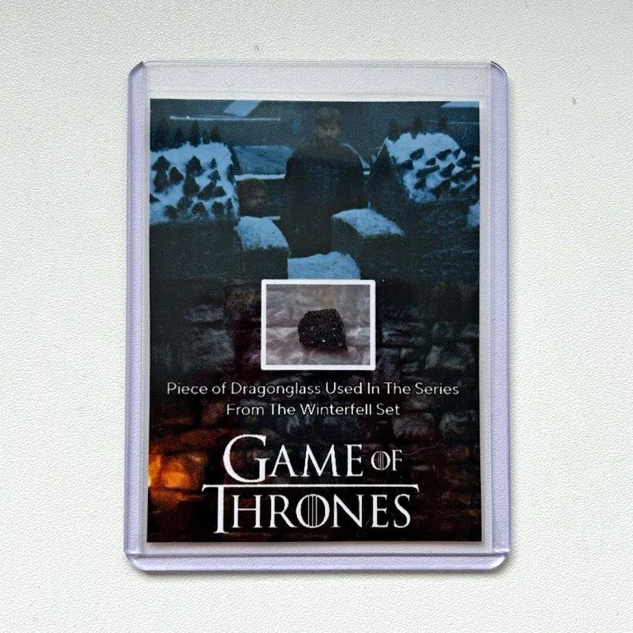 Game of Thrones Piece of Dragonglass Movie Prop COA HBO used production series
