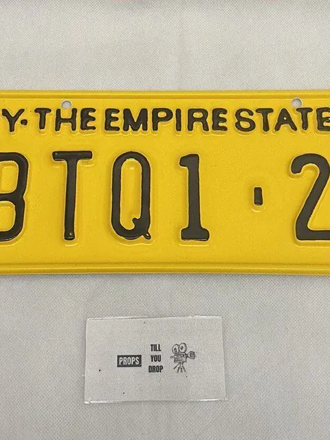 The changeling Car Number Plate 26 Used Movie Prop Film TV COA Rare Production