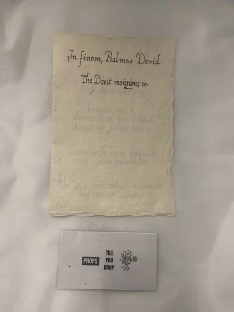 Becoming Elizabeth Book Writing Page Stage 1 Used Movie Prop Film TV COA Rare