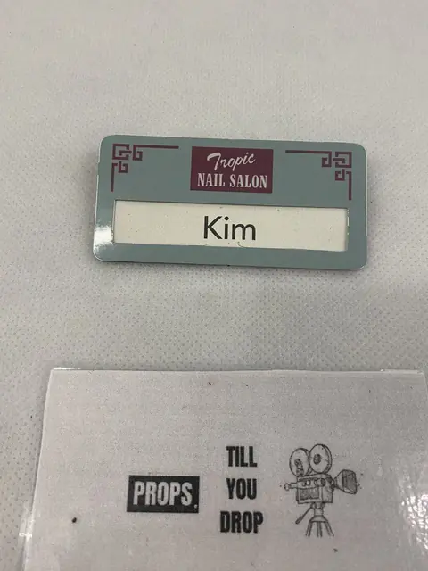 Top Boy Shop Kim Name Badge Screen Used Movie Prop Film TV COA Rare Netflix