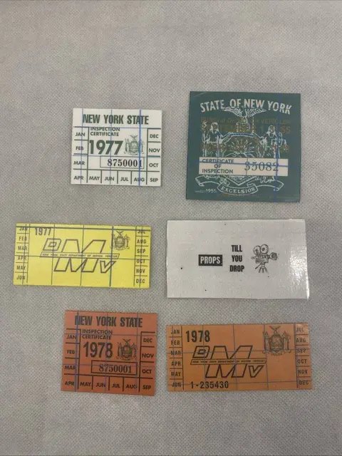 The changeling Vehicle Stickers X5 Used Movie Prop Film TV COA Rare Production