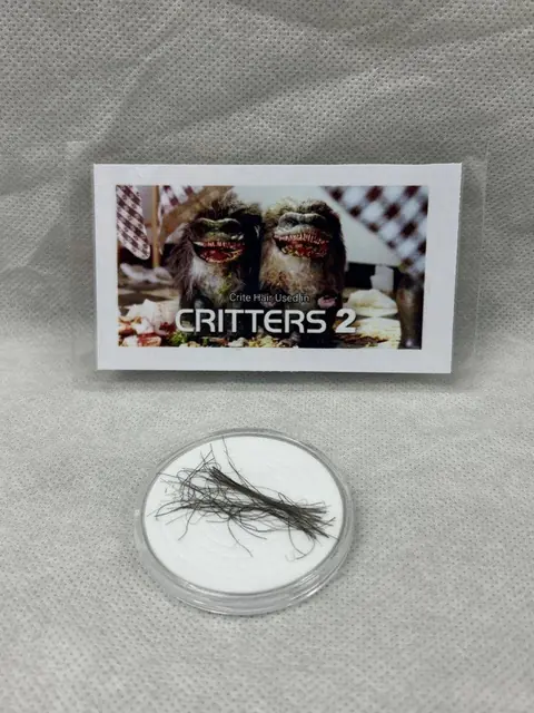 Critters 2 Fur Hair Screen Used Movie Prop Film TV COA Rare Worn Horror