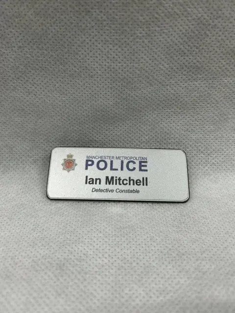 Scott and Bailey Ian Mitchell Badge Screen Used Movie Prop Film TV COA Rare worn