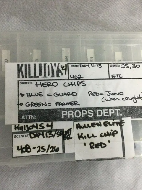 Killjoys Tracker Chip Screen Used Movie Prop Film TV COA Rare Worn Horror Sci-fi