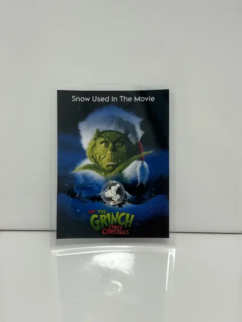 The Grinch Whoville Snow Screen Used Movie Prop Film TV COA Rare Jim Carrey