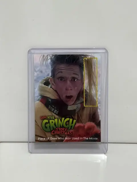 The Grinch Who Hair Whoville Screen Used Movie Prop Film TV COA Rare Jim Carrey
