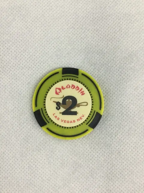 Elvis Movie Film Production Aladdin Casino Vegas $2 Prop Chip Tom Hanks COA