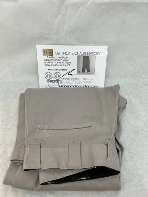 Thirteen Lives Trousers Screen Movie Prop Used Film TV COA worn Ron Howard
