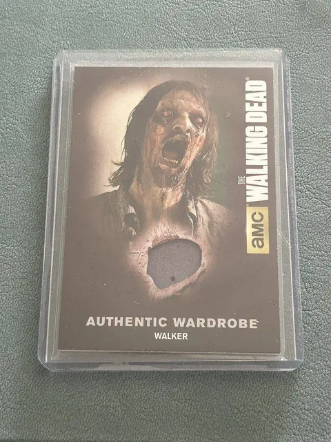 The Walking Dead Walker Wardrobe Display Prop AMC Trading Card S4 Authentic Used
