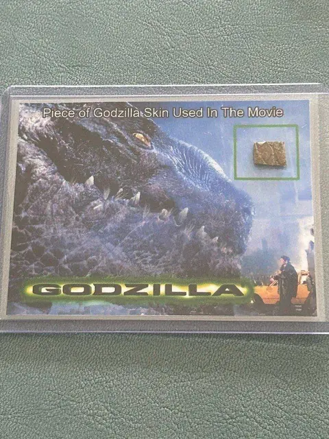 Godzilla Skin Film Prop COA Display Used 1998 Costume Movie Memorbillia Sci Fi
