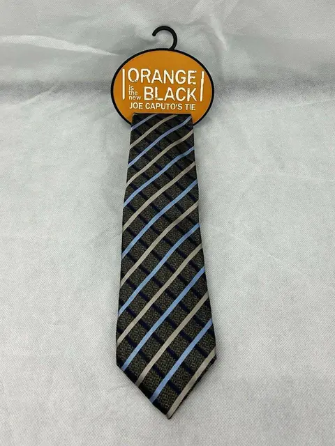 Orange Is the New Black TV series prop tie used wardrobe Joe Caputo worn COA