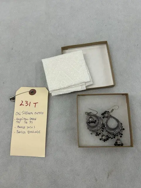 Work It Priya Earrings Wardrobe Used Film Prop Coa