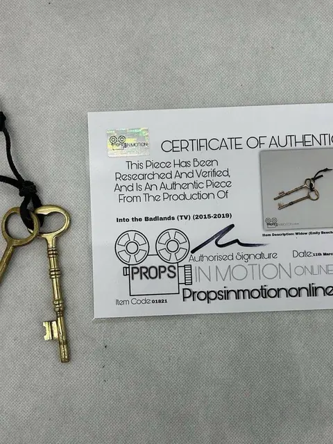 Into The Badlands Bajie Keys Used TV Show Prop COA