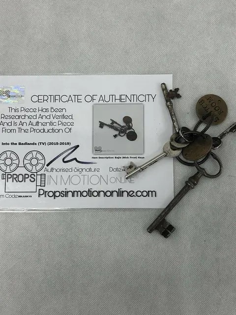 Into The Badlands Bajie Keys Used TV Prop COA