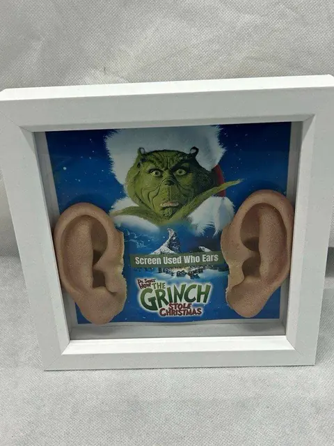 How the Grinch Stole Christmas Used Who Ears Prop Display Frame COA