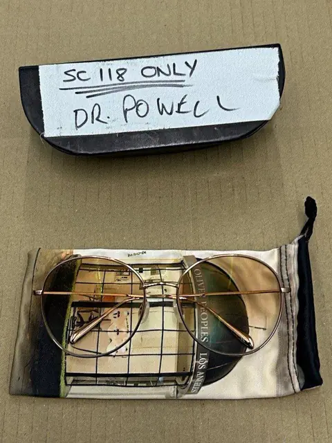 Poltergeist (2015) Glasses Original Film Movie Prop COA 2010s Screen Used