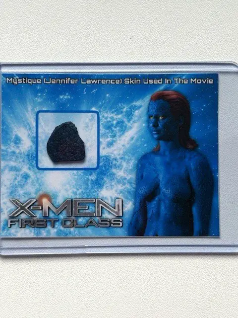 X-Men: First Class Mystique Jennifer Lawrence Skin Piece Original Movie Prop COA