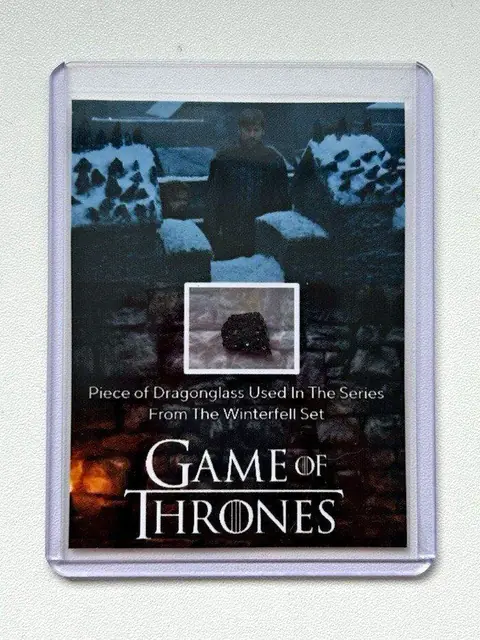 Game of Thrones Piece of Dragonglass Movie Prop COA HBO used production series